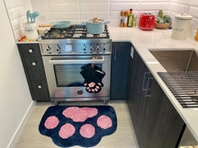 Load image into Gallery viewer, Cricket &amp; Junebug Oven Mitts Cat Paws - Black &amp; Pink

