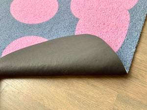 Cricket & Junebug Doormat Cat Paws 23x35 (Blue & Pink)